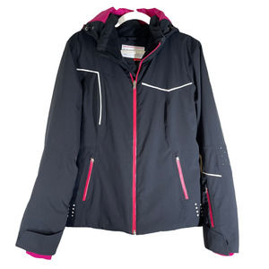 Spyder Black and Pink Ski Snowboard Jacket Women 12